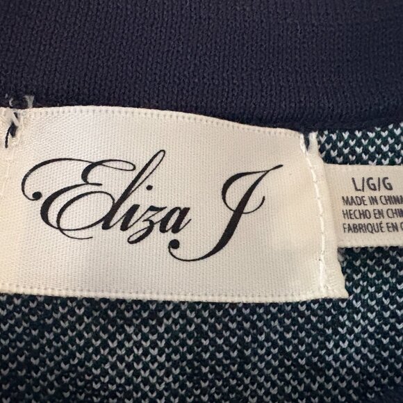 Eliza J Textured Fit & Flare Sleeveless Dress - SIZE LARGE - Picture 6 of 7